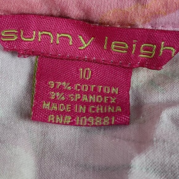 Sunny Leigh Women's Pink, White, Smocked Long Sleeve Cotton Blend Blazer Size 10 - Picture 11 of 12